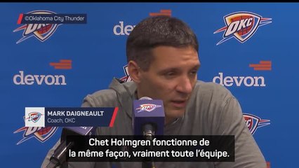 OKC - Daigneault : "Gilgeous-Alexander est déjà prêt pour les 82 matches"