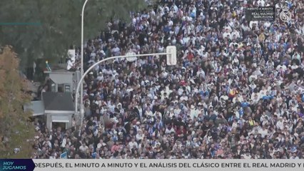 La DESCAFEINADA BUSIANA de los AFICIONADOS del REAL MADRID antes del CLÁSICO frente al Barça