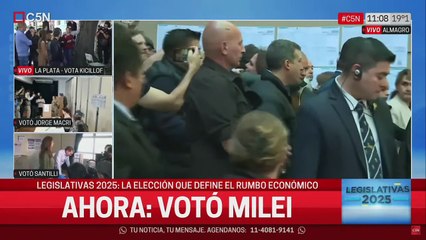 Votó Javier Milei