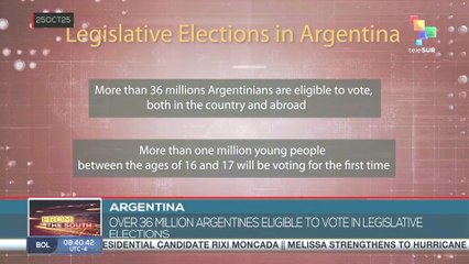 Argentina, over 36 million Argentines eligible to vote in legislative elections