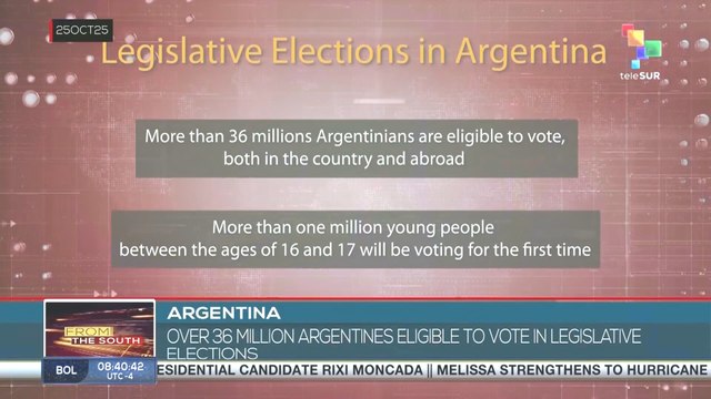 Argentina, over 36 million Argentines eligible to vote in legislative elections