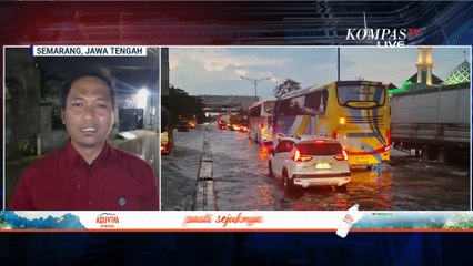 Visual Udara Banjir di kaligawe, Perahu Karet Bantu Warga ke RS  | SAPA MALAM
