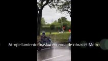 Atropellamiento masivo en zona de obras del Metro: un muerto y 3 heridos