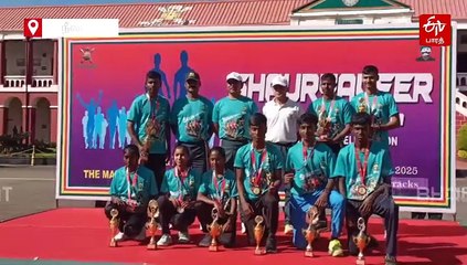 காலாட்படை தினத்தை முன்னிட்டு மாரத்தான் போட்டி: உற்சாகமாக பங்கேற்ற மாணவர்கள்!