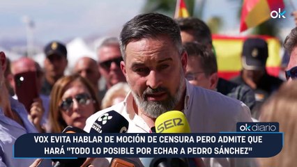 Vox evita hablar de moción de censura pero admite que hará "todo lo posible por echar a Pedro Sánchez"