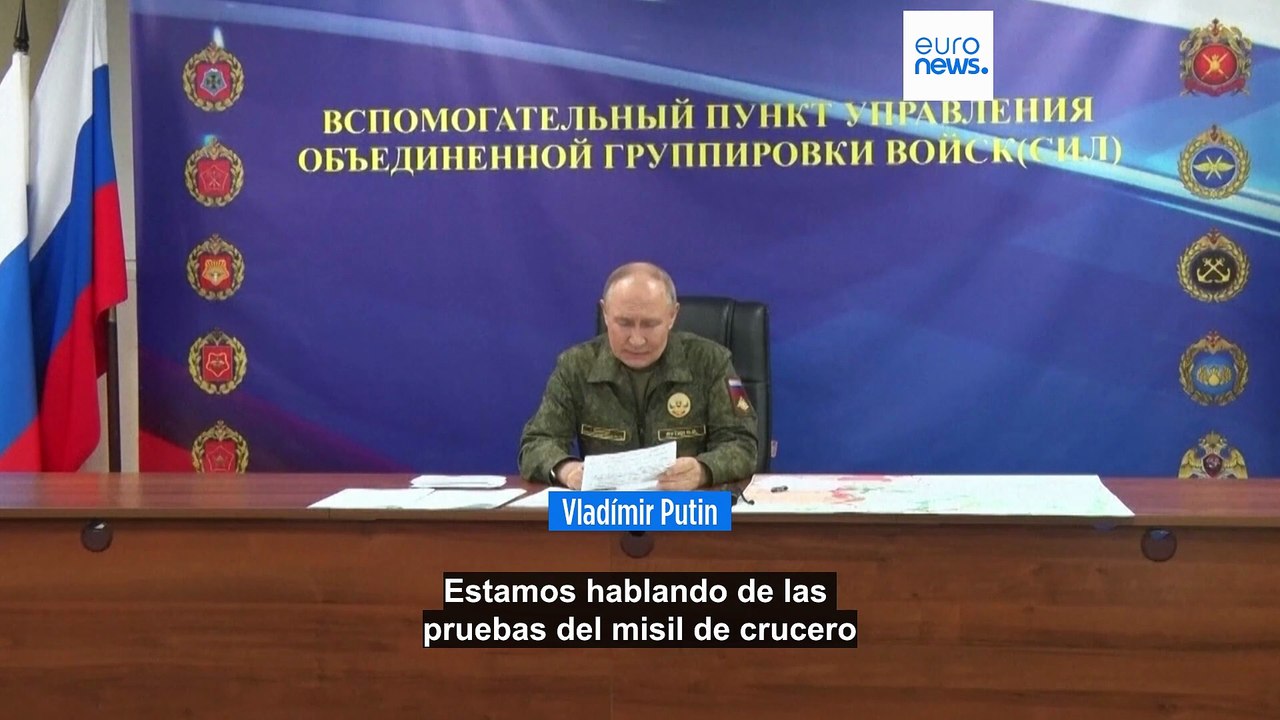 Rusia prueba un nuevo misil nuclear "único en el mundo", según Putin