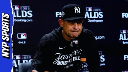 Aaron Boone after Yankees get eliminated by the Blue Jays in the ALDS