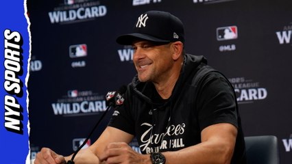 Aaron Boone after Yankees eliminate Boston to go to the ALDS