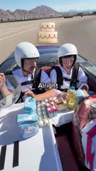 I Baked a Cake In a Race Car👉🏻😋