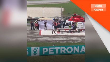 Pelumba moto3 alami patah tangan di GP Malaysia