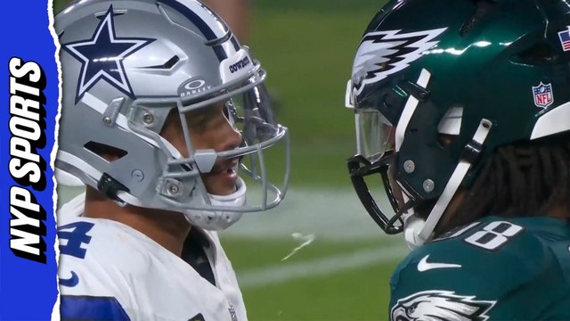 Jalen Carter was ejected after the opening kickoff for spitting on Dak Prescott