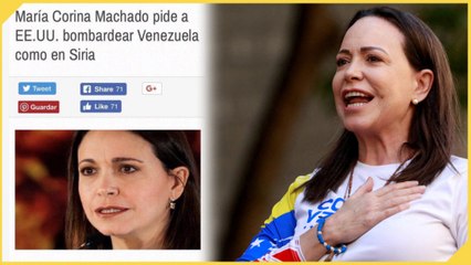 ¿Realmente María Corina Machado pidió a Estados Unidos bombardear Venezuela?
