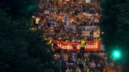 Manifestaciones multitudinarias en Valencia a un año de la tragedia de la DANA