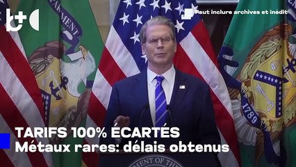 Bessent : Accord-cadre USA-Chine sur métaux rares et menace de Trump avec des tarifs