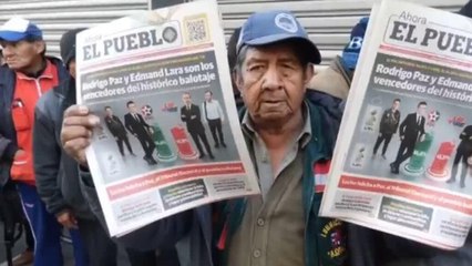 Así reaccionó Bolivia a la elección de Rodrigo Paz como presidente