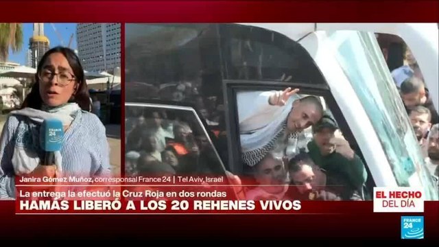 Rehenes vivos fueron liberados por Hamás e Israel libera cientos de presos palestinos