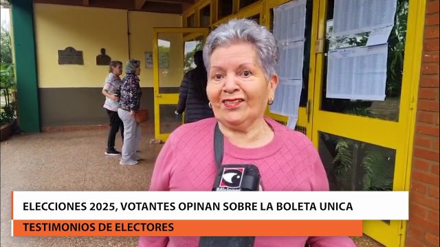 Elecciones 2025: votantes opinan sobre la boleta única