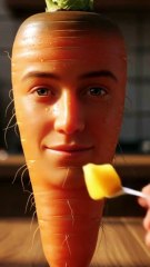 Carrot is eating and dancing while singing 🤯 🎶