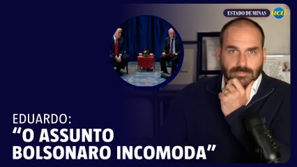 Eduardo após reunião de Lula e Trump: "Assunto Bolsonaro incomoda"