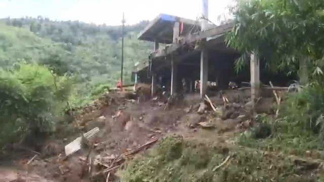 Inundaciones y deslizamientos de tierra por lluvias torrenciales en Asia