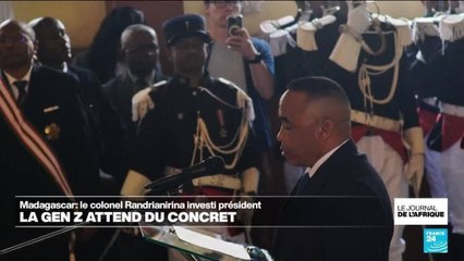 Madagascar: le colonel Randrianirina investi président, la Gen Z attend du concret
