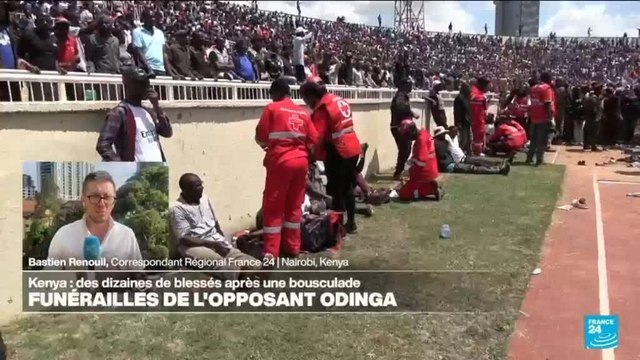 Kenya : des dizaines de blessés après une bousculade aux funérailles de Raila Odinga