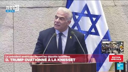 Israël : "C'est une grave erreur" que Trump n'ait pas reçu le prix Nobel de la paix (Yaïr Lapid)