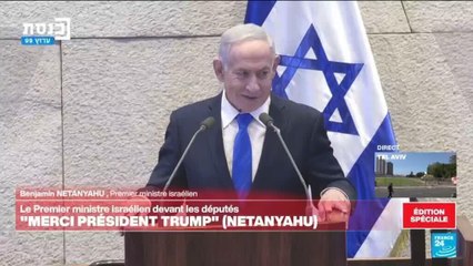 REPLAY - "Personne ne désire la paix plus qu'Israël", assure Netanyahu devant Trump