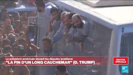 Accord Hamas-Israël : célébrations "contenues" à l'arrivée de Palestiniens libérés par Israël