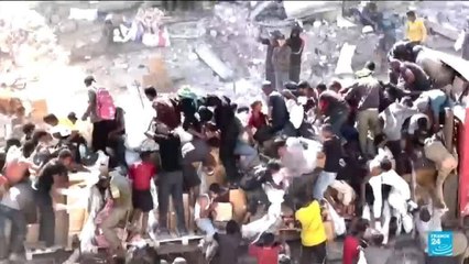 Gaza : l'aide humanitaire prise d'assaut par une population affamée