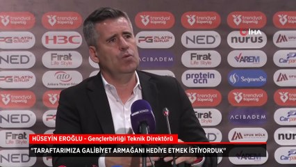 Hüseyin Eroğlu'ndan mağlubiyet sözleri: Galibiyet armağanı hediye etmek istiyorduk