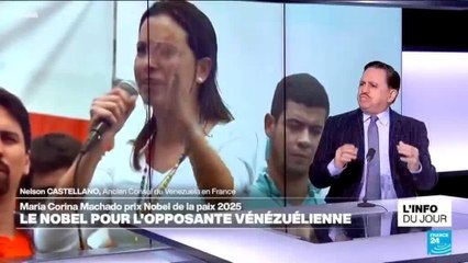 Le Nobel de la paix pour l'opposante vénézuélienne Maria Corina Machado