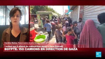 Plus de 150 camions humanitaire partis d'Egypte en direction de Gaza