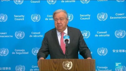 Le chef des Nations unies Antonio Guterres s'exprime sur le cessez-le-feu entre Israël et le Hamas
