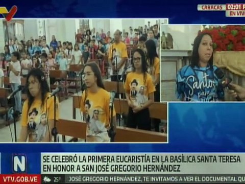 Cofradía del Nazareno de San Pablo participa en misa en honor a San José Gregorio Hernández