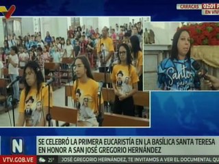 Cofradía del Nazareno de San Pablo participa en misa en honor a San José Gregorio Hernández