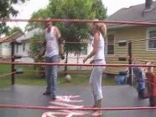 Amber Lynn  beats Up IW