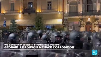 En Géorgie, la manifestation a dégénéré devant le palais présidentiel
