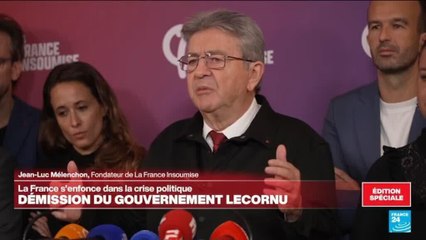 Démission de Lecornu : LFI demande "l'examen immédiat" de la motion de destitution de Macron