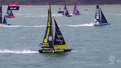 [TRANSAT CAFÉ L’OR]  Le départ des Imoca