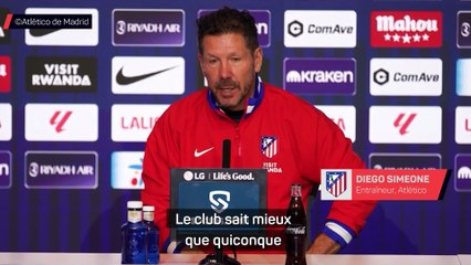 Simeone : "Alvarez ? Je ne fais pas partie des négociations"