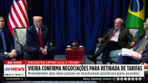 Vieira confirma negociações de tarifas entre Trump e Lula; Diego Tavares comenta o avanço