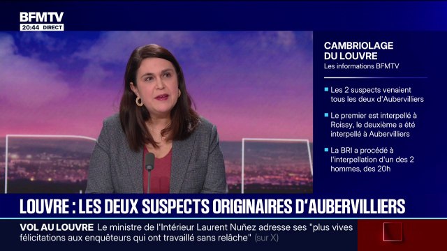 Cambriolage au Louvre: les deux suspects interpellés sont originaires d'Aubervilliers