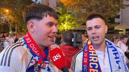 Locura en la afición del Real Madrid 2 - FC Barcelona 1