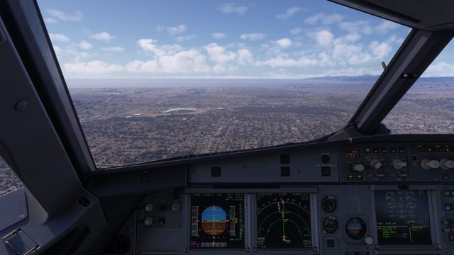 A319 Landing Cockpit View | Microsoft Flight Simulator
