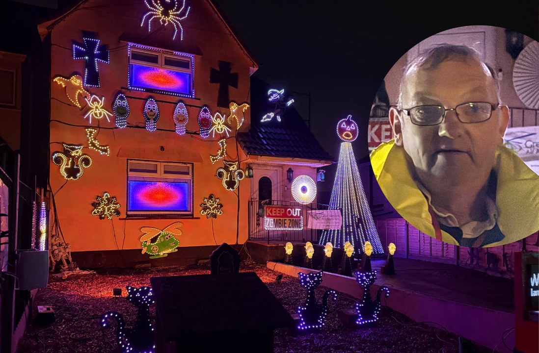 I've decorated my Bristol home with thousands of lights for Halloween