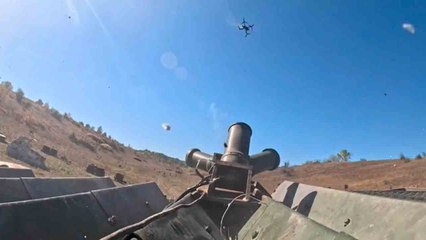 Russia tests improvised anti-drone system based on smoke-screen launchers