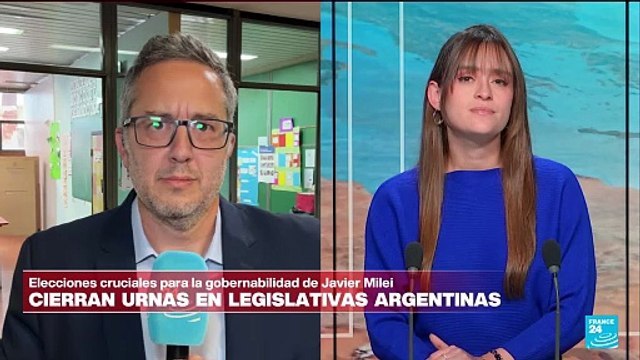 Informe desde Buenos Aires: cierran urnas de legislativas decisivas para Gobierno de Milei