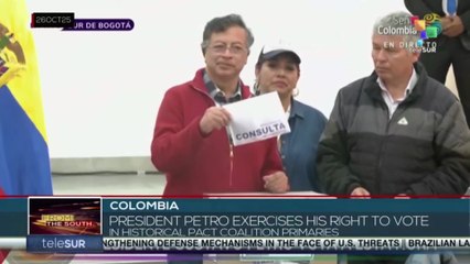 Colombia | President Petro exercises his right to vote in historical pact coalition primaries