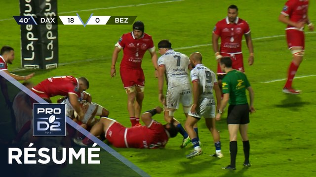 PRO D2 Saison 2025-2026 J08 - Résumé US Dax - AS Béziers Hérault Rugby